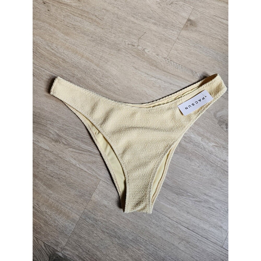 PACSUN SWIM ECO YELLOW BIKINI BOTTOM NWT SIZE XL